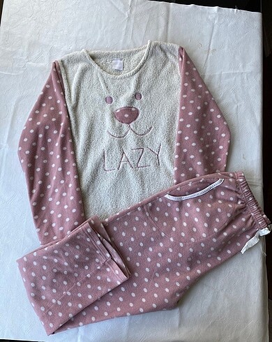 s Beden pembe Renk S beden polar pijama takımı