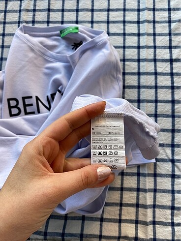 m Beden Orjinal benetton marka M beden erkek tişört