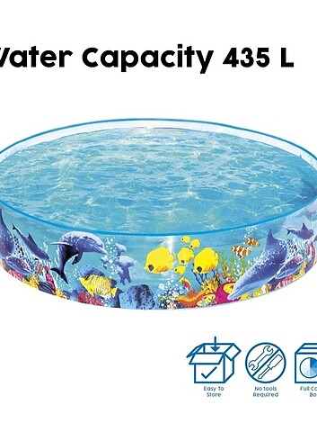 Esnek pvc havuz 1.83 çapında  - Görsel 5