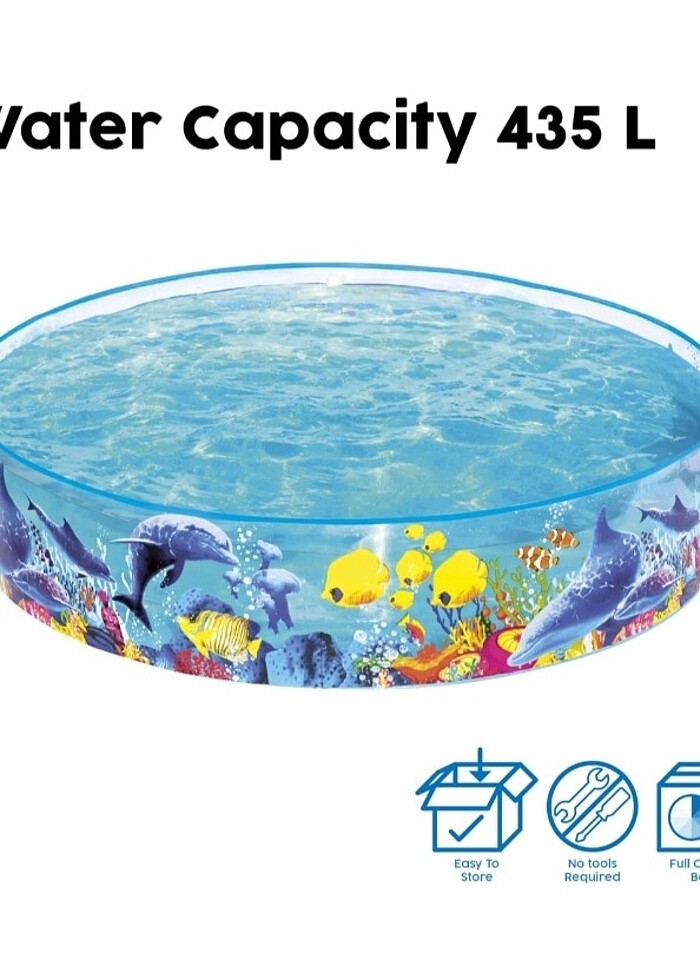 Esnek pvc havuz 1.83 çapında  - Görsel 5