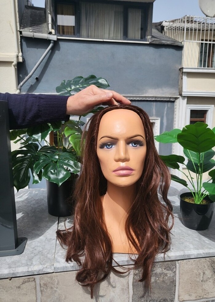 Yarım baş peruk - Görsel 3