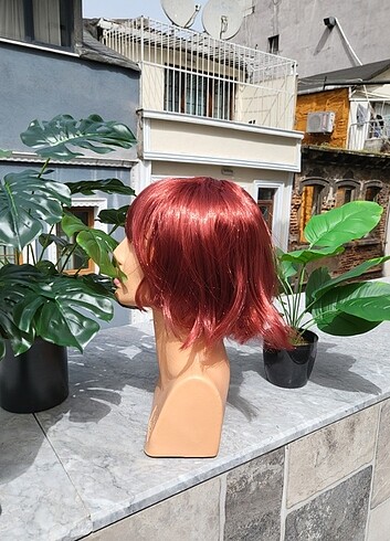 Kısa renki peruk - Görsel 6