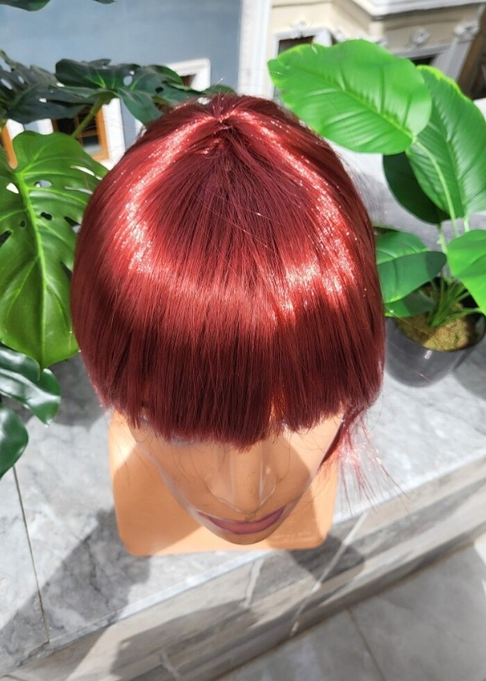 Kısa renki peruk - Görsel 2