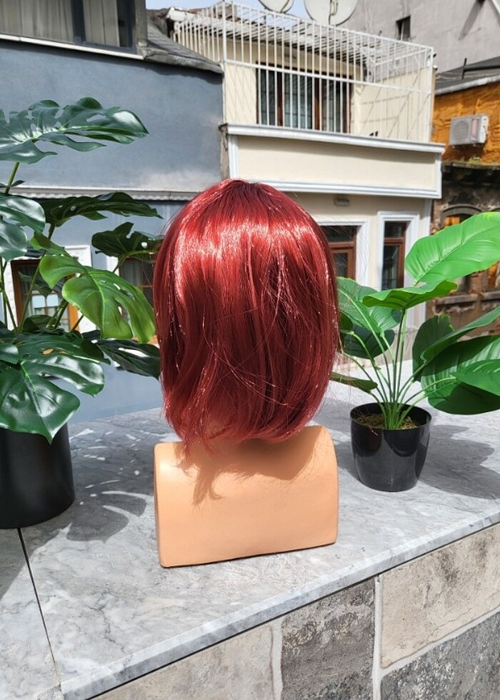 Kısa renki peruk - Görsel 4