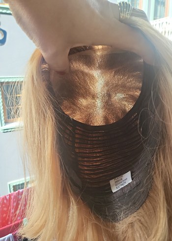 Platin peruk marka 100% gerçek saç tül medikal peruk - Görsel 6