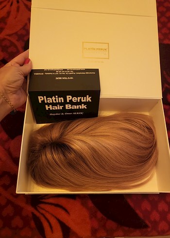 Platin peruk marka 100% gerçek saç tül medikal peruk - Görsel 9