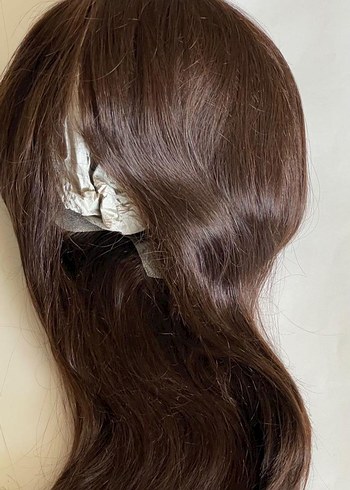 full cap Bayan uzun protez 100% gerçek saç perugu - Görsel 2