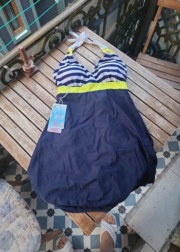 Mavi Çizgili denizci etek Mayo L yazıyor ama S M icin uygun - Görsel 3