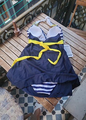 Mavi Çizgili denizci etek Mayo L yazıyor ama S M icin uygun - Görsel 4