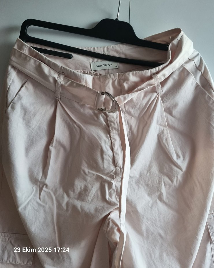 Bej Kargo Pantolon - Görsel 3