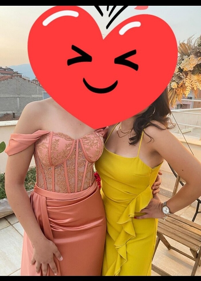 Kayık kol abiye - Görsel 2