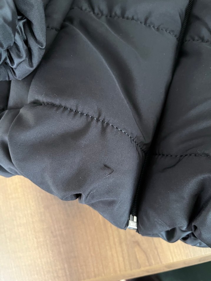 Gri çocuk Midi Kışlık Fermuarlı Mont - Görsel 4