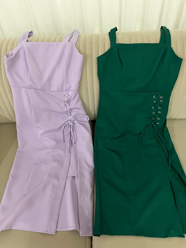 Milla lila elbise - Görsel 2