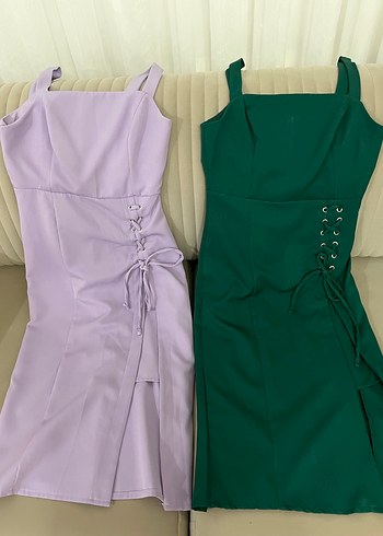 Milla kuş gözü detaylı elbise - Görsel 2