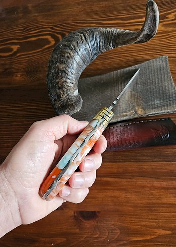 N690 EL YAPIMI AVCI/KAMPÇI BIÇAĞI - Görsel 4