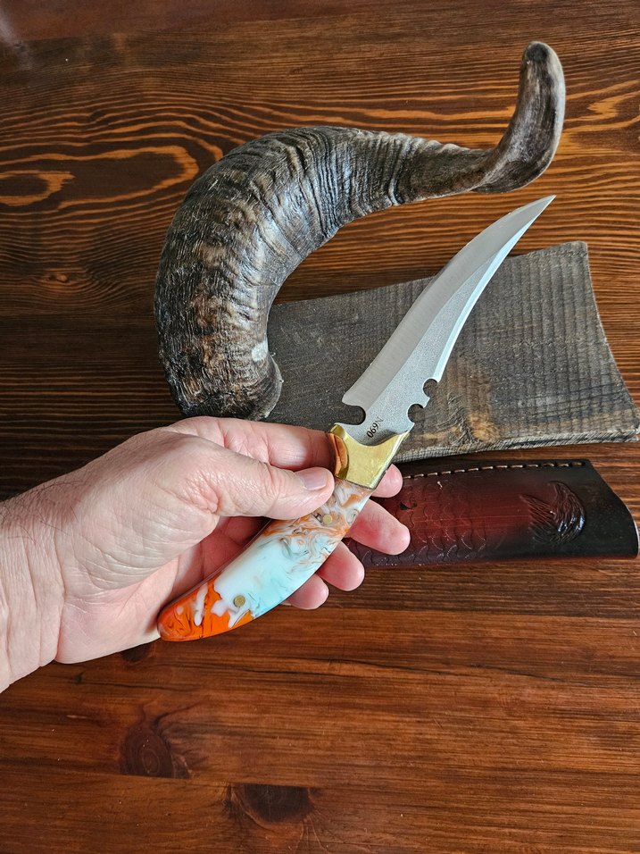 N690 EL YAPIMI AVCI/KAMPÇI BIÇAĞI - Görsel 3