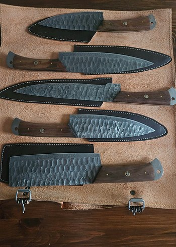 DAMASCUS (ŞAM ÇELİĞİ) ŞEF SETİ - Görsel 2