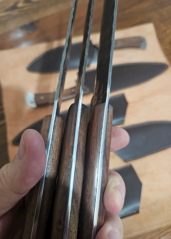 DAMASCUS (ŞAM ÇELİĞİ) ŞEF SETİ - Görsel 12