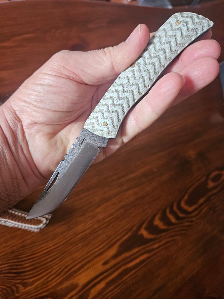 Kahverengi Saplı Katlanır Bıçak Seti - Görsel 5