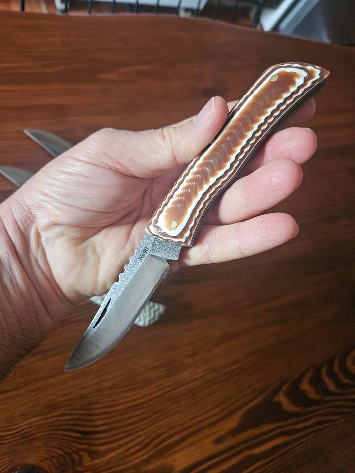 Kahverengi Saplı Katlanır Bıçak Seti - Görsel 4