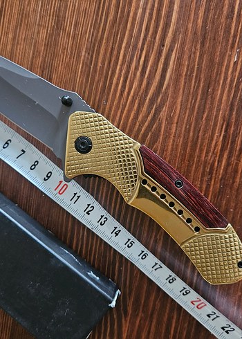 KOMPLE PİRİNÇ KABZE İTHAL ÇAKI - Görsel 6