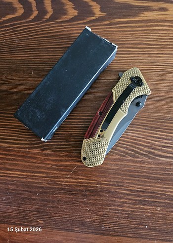 KOMPLE PİRİNÇ KABZE İTHAL ÇAKI - Görsel 3