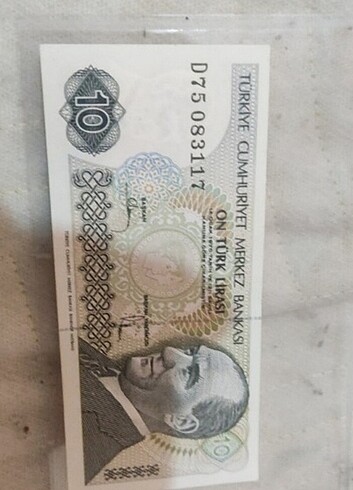 Koleksiyon Para 10 Türk Lirası 