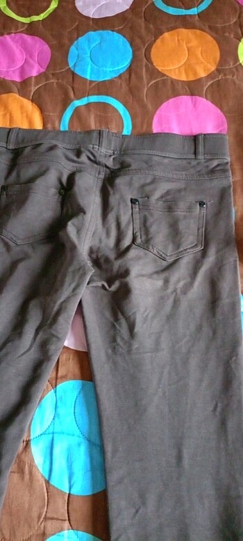 xl Beden kahverengi Renk Tayt bayan 2lı pantalon