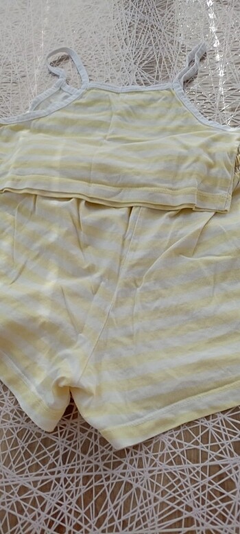 Kız kroplu şort takımı - Görsel 5