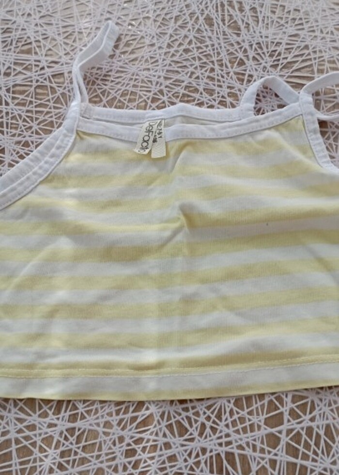 Kız kroplu şort takımı - Görsel 2