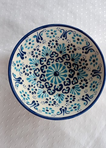 Desenli Yeşil Seramik Tabak - Görsel 4