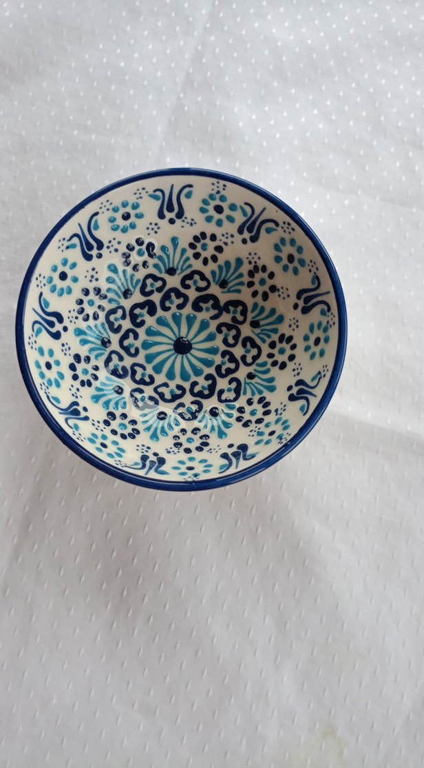 Desenli Yeşil Seramik Tabak - Görsel 2