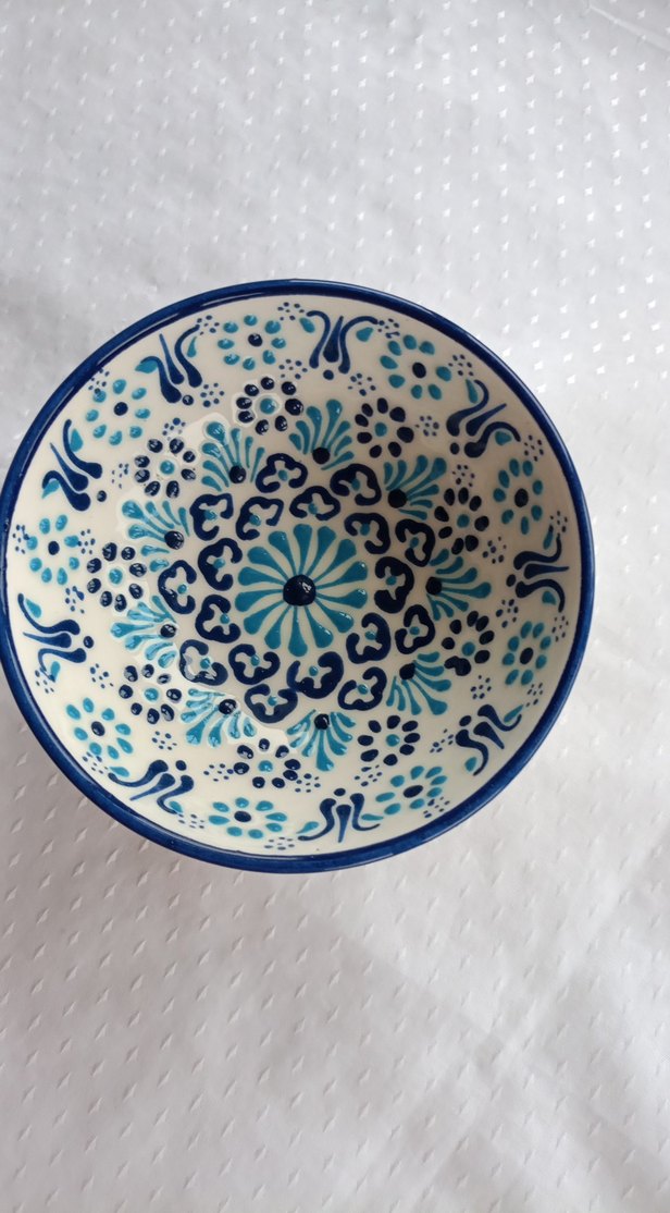 Desenli Yeşil Seramik Tabak - Görsel 5