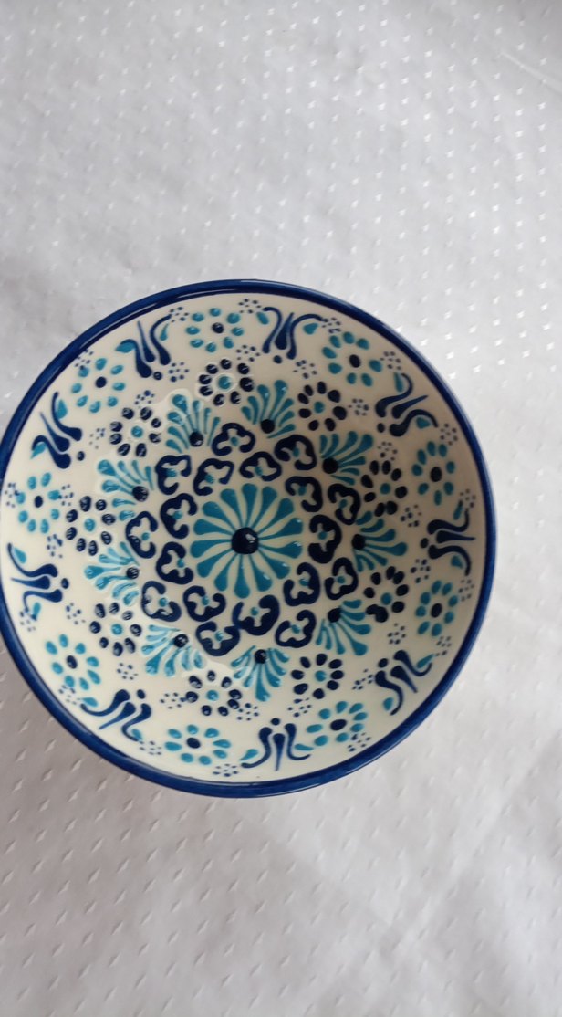 Desenli Yeşil Seramik Tabak - Görsel 3