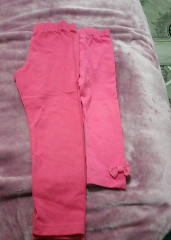 Pembe Kız Çocuk Tayt - Görsel 3