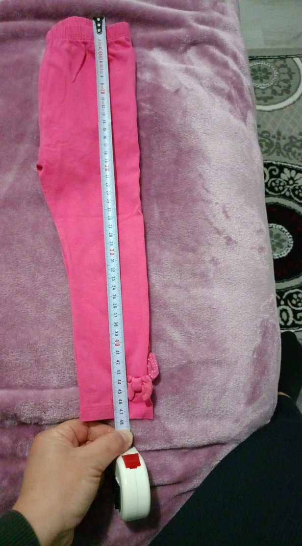 Pembe Kız Çocuk Tayt - Görsel 2