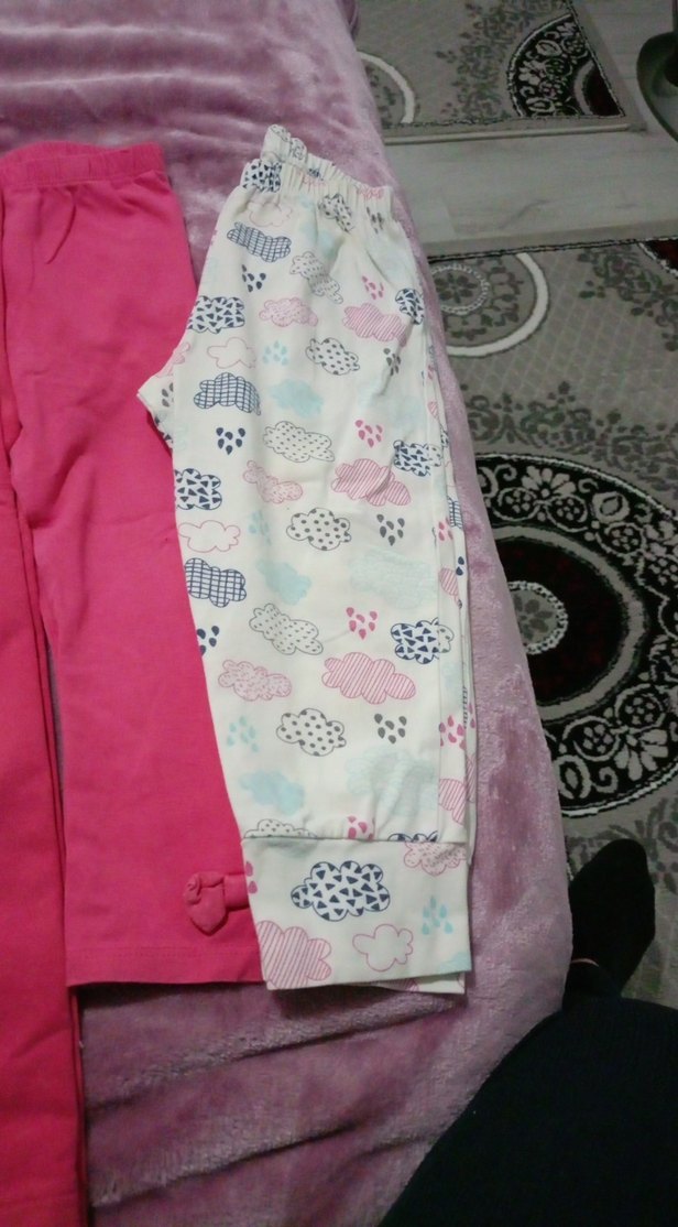 Pembe Kız Çocuk Tayt - Görsel 4