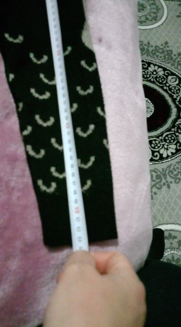 Kız Çocuk Gri Triko Tayt - Görsel 2