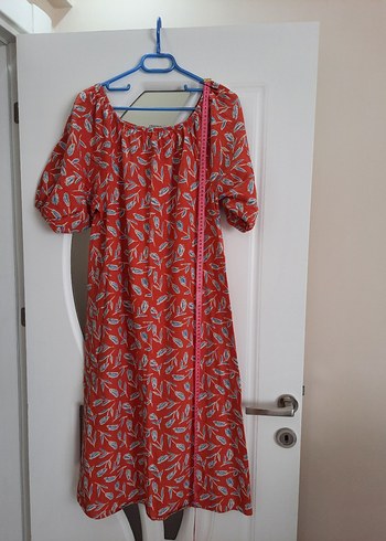 Renkli Bohem Elbise - Görsel 5