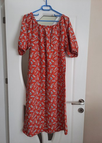 Renkli Bohem Elbise - Görsel 7