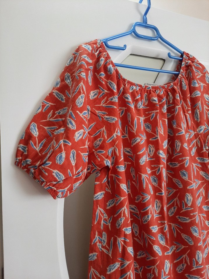 Renkli Bohem Elbise - Görsel 4