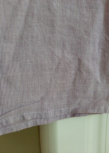 Kısa Kollu Keten Bluz - Görsel 4