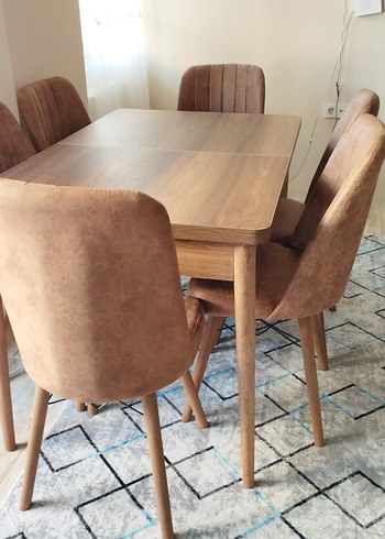 Beden beyaz Renk Gri Desenli Beyaz Modern Yemek Masası