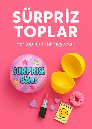 Renkli Sürpriz Toplar - Her Top Farklı Heyecan