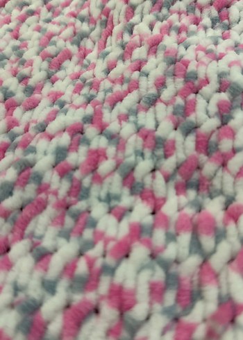 Pembe - Fuşya Örme Kadın Atkısı - Görsel 5