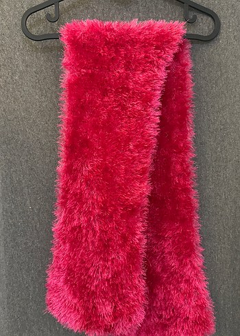 Pembe - Fuşya Örme Kadın Atkısı - Görsel 3