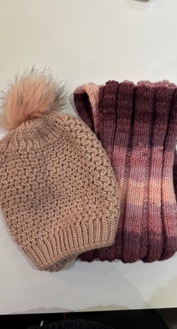 Çocuk Örgü Bere ve Atkı Seti - Görsel 2