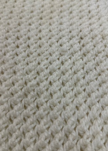 Pembe ve Beyaz Örgü Kadın Şal - Görsel 5