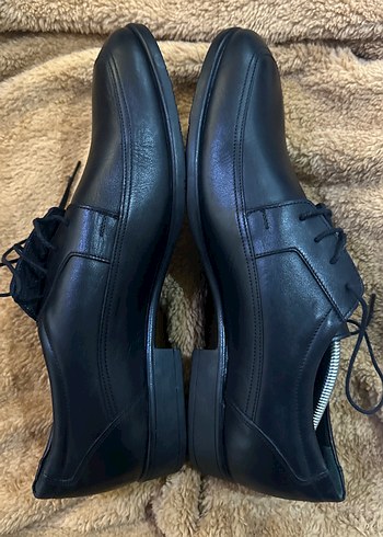 Siyah Klasik Erkek Suni Deri Ayakkabı - Görsel 4