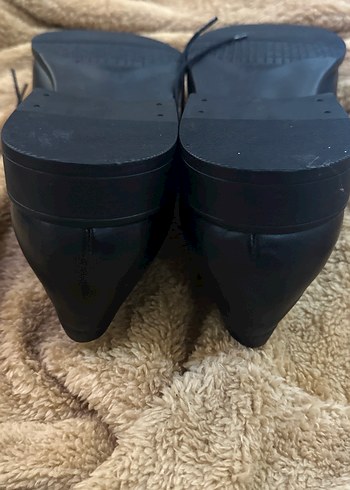 Siyah Klasik Erkek Suni Deri Ayakkabı - Görsel 5